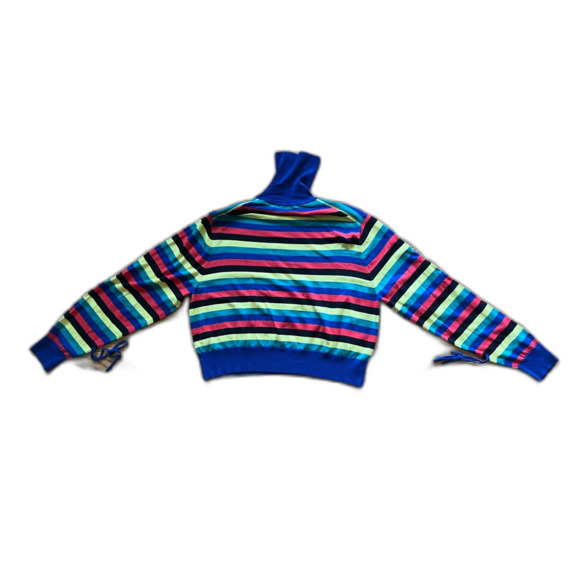 JW Anderson X Uniqlo Cool Striped Wool Sweater Pullover Top   Women's Size Small - Picture 4 of 7